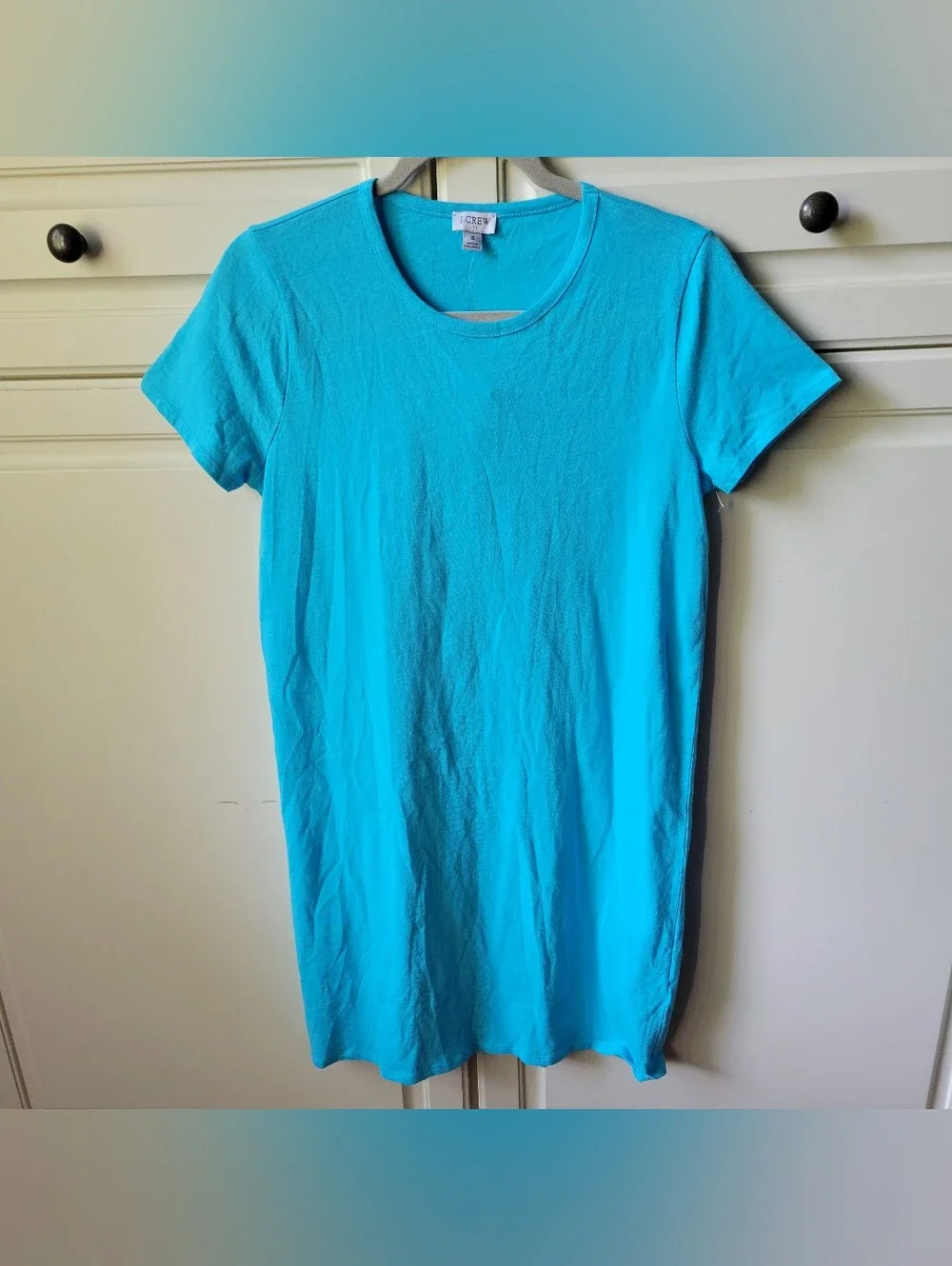 J CREW T SHIRT DRESS Blue Small Nwt